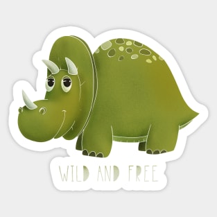 Wild And Free Sticker